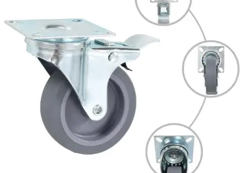 Roți pivotante, 32 buc., 75 mm - 2/5