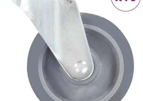 Roți pivotante cu gaură pentru șurub, 16 buc., 100 mm - 1/5