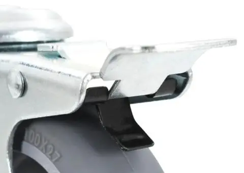 Roți pivotante cu gaură pentru șurub, 16 buc., 100 mm - 5/5