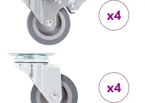 Roți pivotante, 8 buc., 50 mm - 1/5