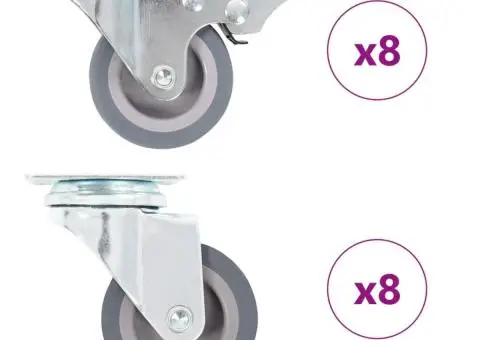 Roți pivotante, 16 buc., 50 mm - 1/5