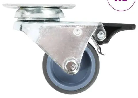 Roți pivotante duble, 8 buc., 50 mm - 1/5