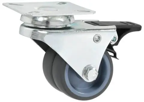 Roți pivotante duble, 8 buc., 50 mm - 3/5