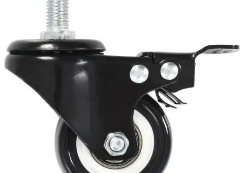 Roți pivotante cu frâne, 12 buc., 50 mm - 4/5