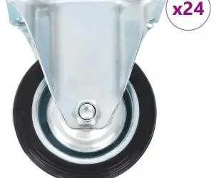 vidaXL Roți fixe, 24 buc., 75 mm
