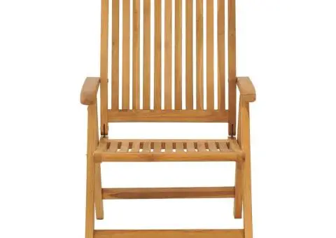 Scaune de grădină rabatabile cu perne, 8 buc. lemn masiv de tec - 5/5