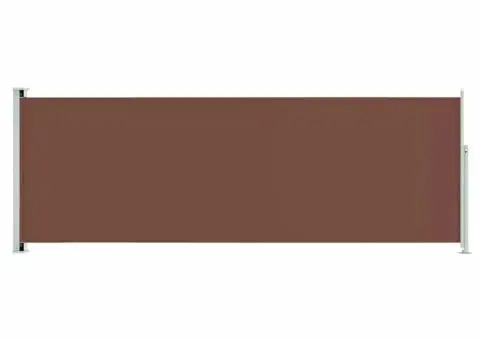 Copertină laterală retractabilă de terasă, maro, 220x600 cm - 2/5