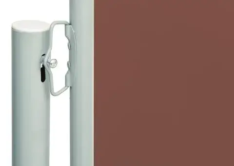 Copertină laterală retractabilă de terasă, maro, 220x600 cm - 3/5