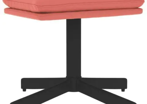 Taburet, roz, 60x60x36 cm, catifea - 2/5