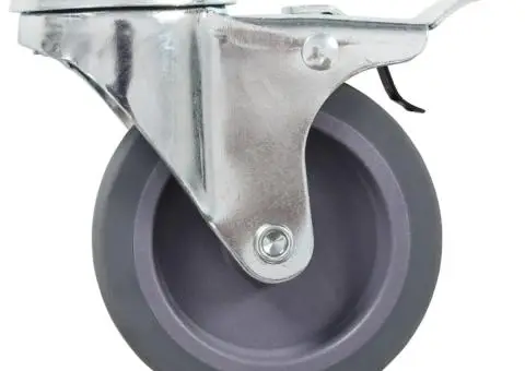 Roți pivotante cu gaură pentru șurub, 8 buc., 75 mm - 4/5