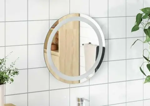Oglindă de baie cu LED, 40 cm, rotundă - 1/5