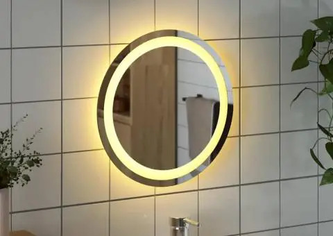 Oglindă de baie cu LED, 40 cm, rotundă - 3/5