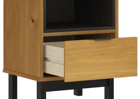 Noptieră FLAM, 40x35x50 cm, lemn masiv de pin - 4/5