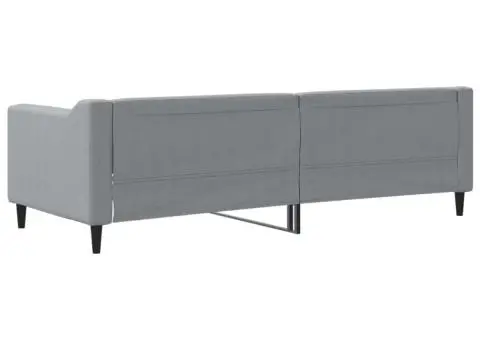 Cadru de pat, gri deschis, 80x200 cm, material textil - 5/5