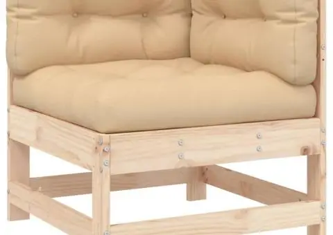 Set mobilier de grădină cu perne, 7 piese, lemn masiv - 5/5