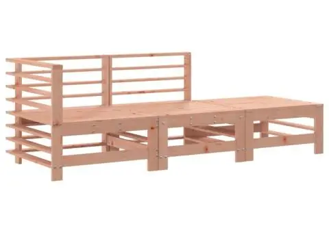 Set mobilier de grădină cu perne, 3 piese, lemn masiv douglas - 3/5