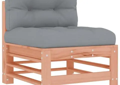 Set mobilier de grădină cu perne, 3 piese, lemn masiv douglas - 4/5