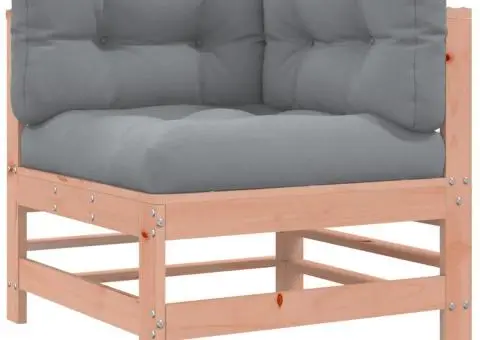 Set mobilier de grădină cu perne, 3 piese, lemn masiv douglas - 5/5