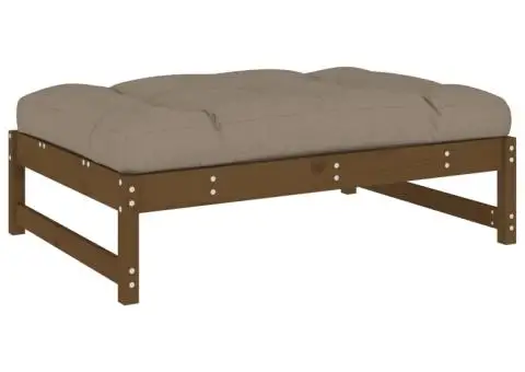 Set mobilier grădină cu perne, 6 piese, maro miere, lemn masiv - 5/5