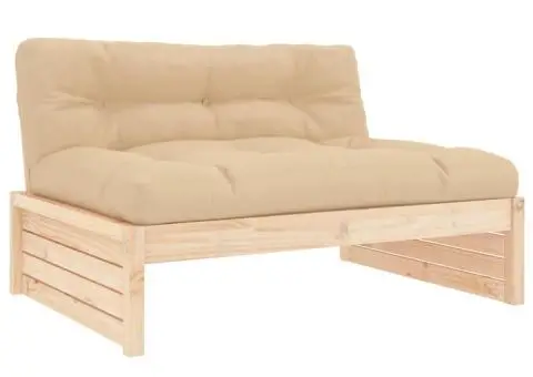 Set mobilier de grădină cu perne, 2 piese, lemn masiv - 4/5