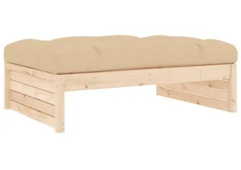 Set mobilier relaxare de grădină & perne 6 piese lemn masiv pin - 5/5