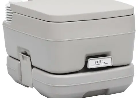 Set portabil cu toaletă și rezervor de apă pentru camping - 2/5