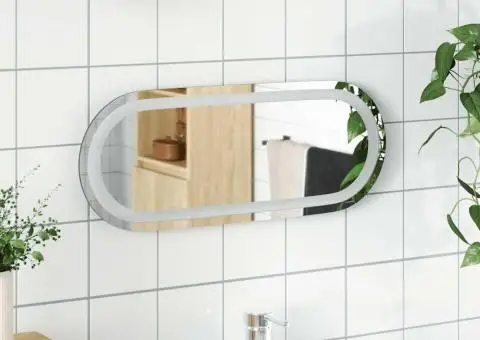 Oglindă de baie cu LED, 50x20 cm, ovală - 1/5