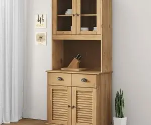 vidaXL Dulap înalt VIGO, 78x40x175 cm, lemn masiv de pin
