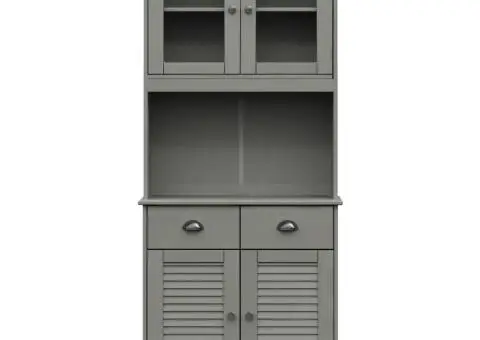 Dulap înalt VIGO, gri, 78x40x175 cm, lemn masiv de pin - 5/5