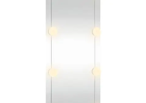 Oglindă de perete cu lumini LED 30x80 cm sticlă dreptunghiular - 5/5