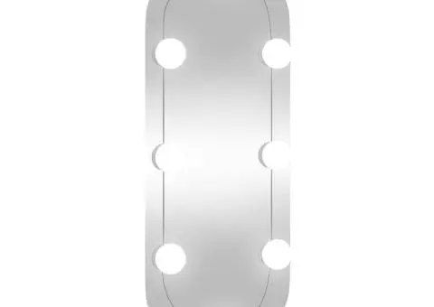 Oglindă de perete cu lumini LED 20x50 cm oval sticlă - 2/5
