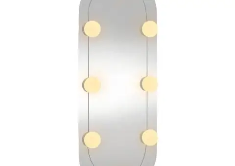 Oglindă de perete cu lumini LED 20x50 cm oval sticlă - 4/5