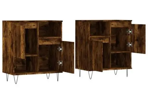 Servante, 2 buc., stejar afumat, lemn prelucrat - 4/5