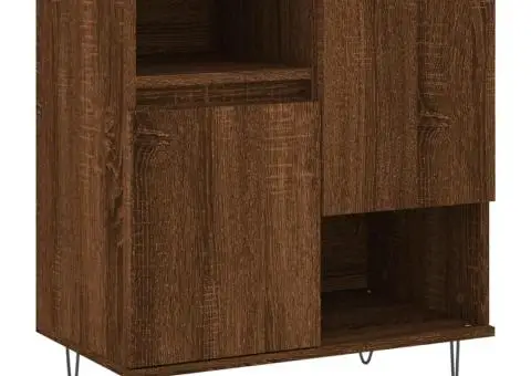 Servante, 2 buc., stejar maro, lemn prelucrat - 5/5