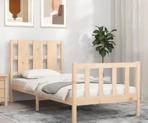 vidaXL Cadru pat fără saltea, 90x190 cm, lemn masiv de pin