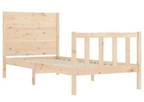 Cadru pat fără saltea, 100x200 cm, lemn masiv pin - 5/5