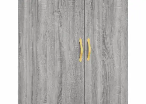 Dulapuri montate pe perete, 2 buc, gri sonoma, 69,5x34x90 cm - 5/5