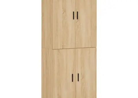 Dulap înalt, stejar sonoma, 69,5x34x180 cm, lemn compozit - 2/5