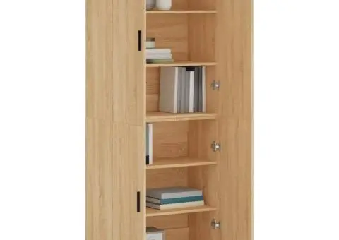 Dulap înalt, stejar sonoma, 69,5x34x180 cm, lemn compozit - 3/5