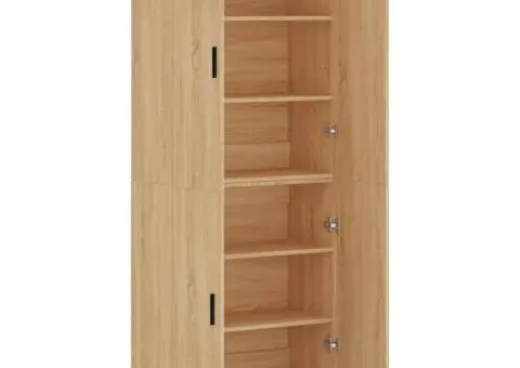 Dulap înalt, stejar sonoma, 69,5x34x180 cm, lemn compozit - 4/5