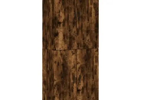 Dulap înalt, stejar fumuriu, 69,5x34x180, lemn compozit - 2/5