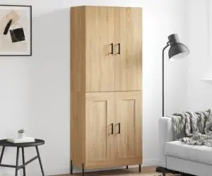 vidaXL Dulap înalt, stejar sonoma, 69,5x34x180 cm, lemn compozit