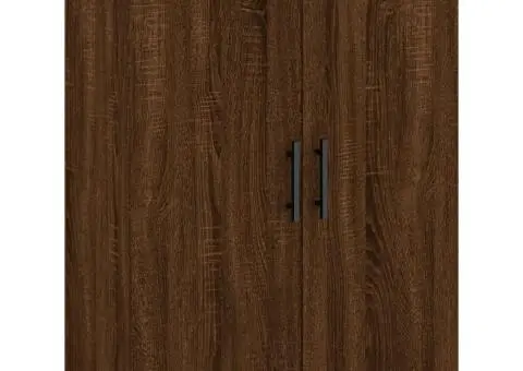 Dulap înalt, stejar maro, 69,5x34x180 cm, lemn compozit - 5/5