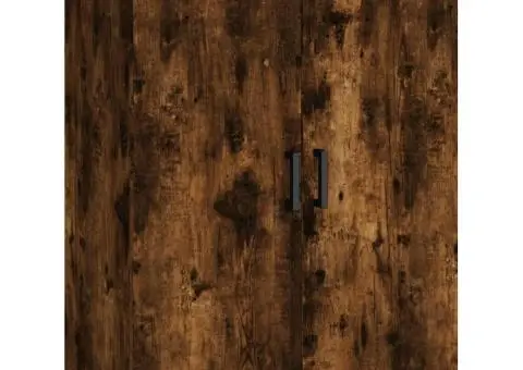 Dulap înalt, stejar fumuriu, 69,5x34x180, lemn compozit - 5/5