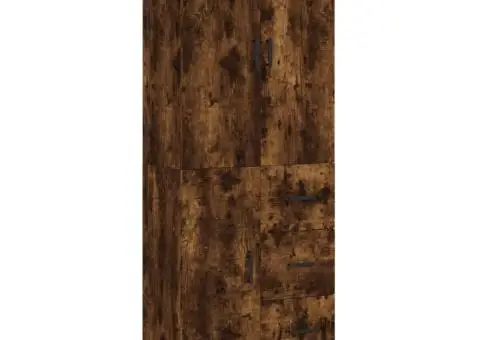 Dulap înalt, stejar fumuriu, 69,5x34x180, lemn compozit - 2/5