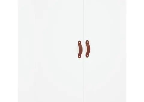 Dulap înalt, alb, 69,5x34x180 cm, lemn compozit - 5/5