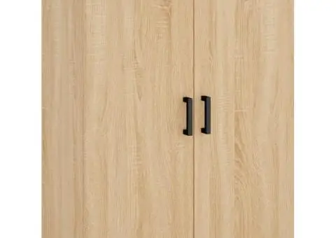 Dulap înalt, stejar sonoma, 69,5x34x180 cm, lemn compozit - 5/5