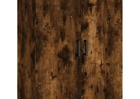 Dulap înalt, stejar fumuriu, 69,5x34x180, lemn compozit - 5/5