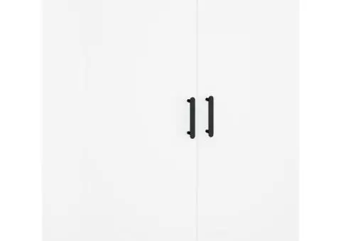 Dulap înalt, alb, 69,5x34x180 cm, lemn compozit - 5/5