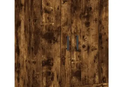 Dulapuri de perete, 2 buc., stejar afumat, lemn prelucrat - 5/5